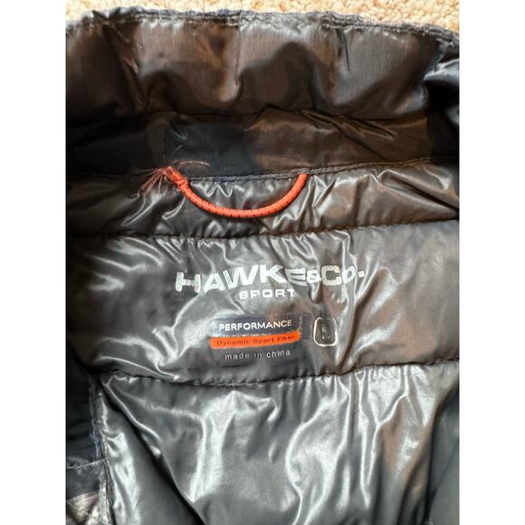 HAWKE & CO Mens puffer coat, size Medium, packable in pouch, Super light weight - Picture 9 of 14